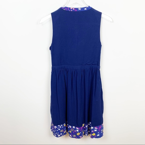 ModCloth | Navy Shirt Dress in Midnight Meadow - Picture 5 of 12